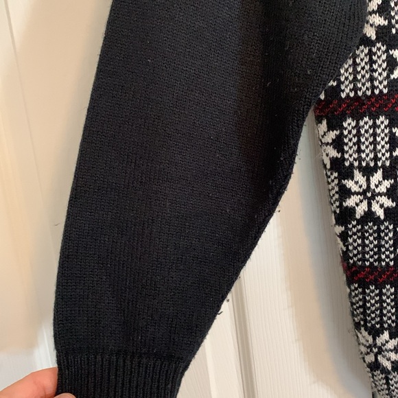 VTG Holiday Christmas Winter Sz S Norton McNaughton Cardigan Sweater Oversize H1 - Picture 4 of 11